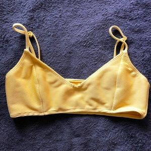 Yellow bikini top